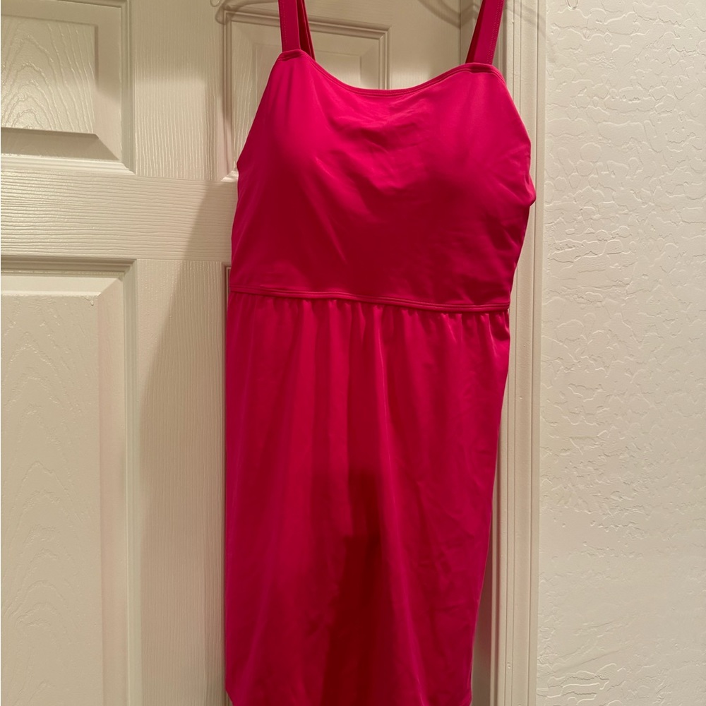 NWOT AmberNoon II by Dr. Erum Ilyas UPF 50 Swim Dress Wrap Skirt Rose Pink 18W
